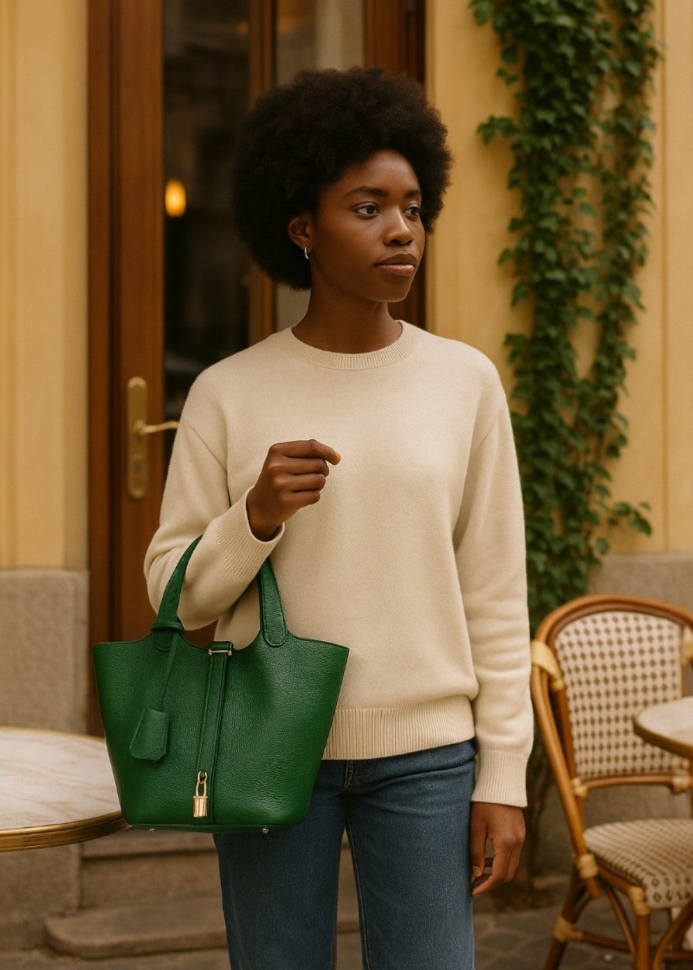 Sac seau en cuir viral