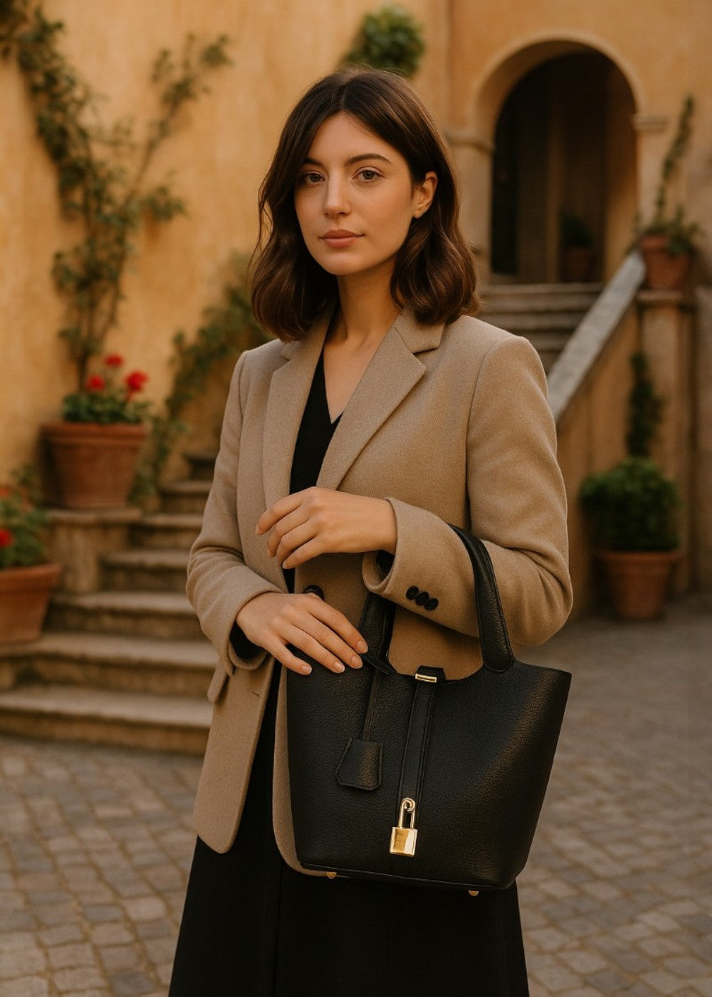 Sac seau en cuir viral