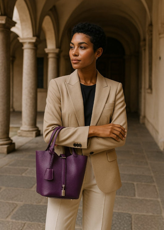 Sac seau en cuir viral