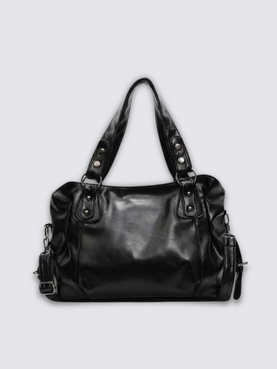 Sac en cuir Angelina - Noir