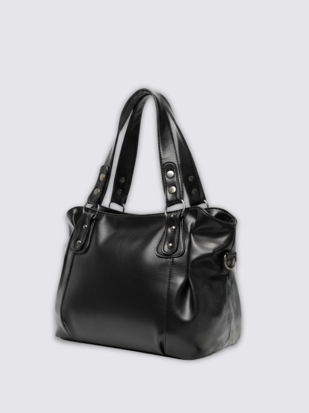 Sac en cuir Angelina - Noir