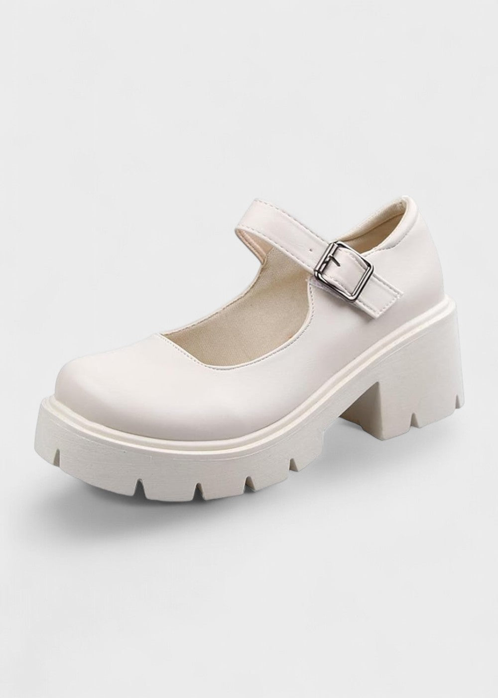 Bonnie - Bottines à talons en cuir verni noir Oxfords