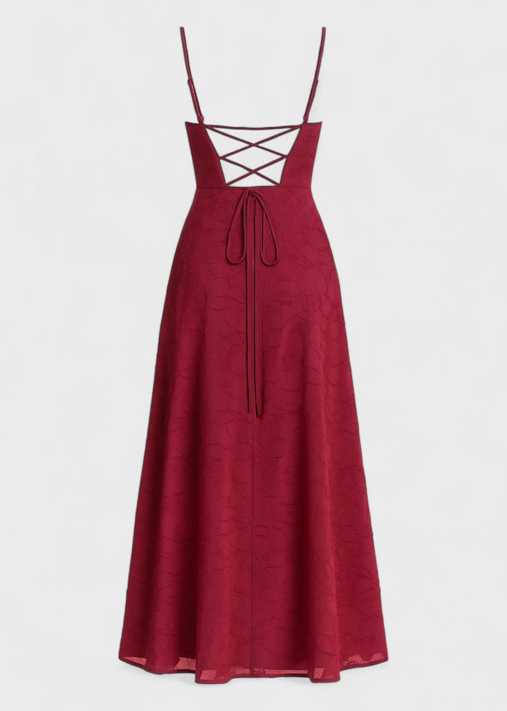 Robe longue à fleurs et dos nu
